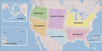 CSC Regions Map