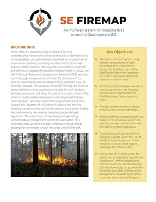 SE FireMap Fact Sheet - 1.0 Technical Version Original