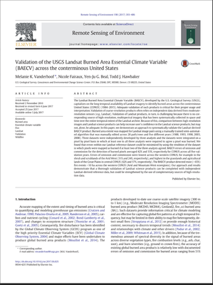 Vanderhoof et al: Validation of the USGS Landsat Burned Area Essential Climate Variable...