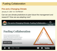 Fire and a Changing Climate - Fueling Collaboration